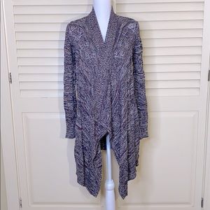 American Eagle asymmetrical multicolored cardigan